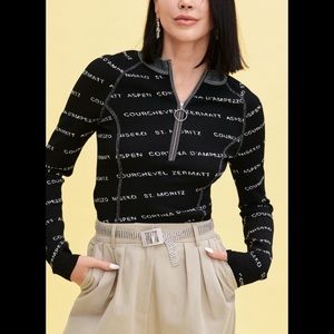 ISO H&M Jacquard knit zip sweater size small